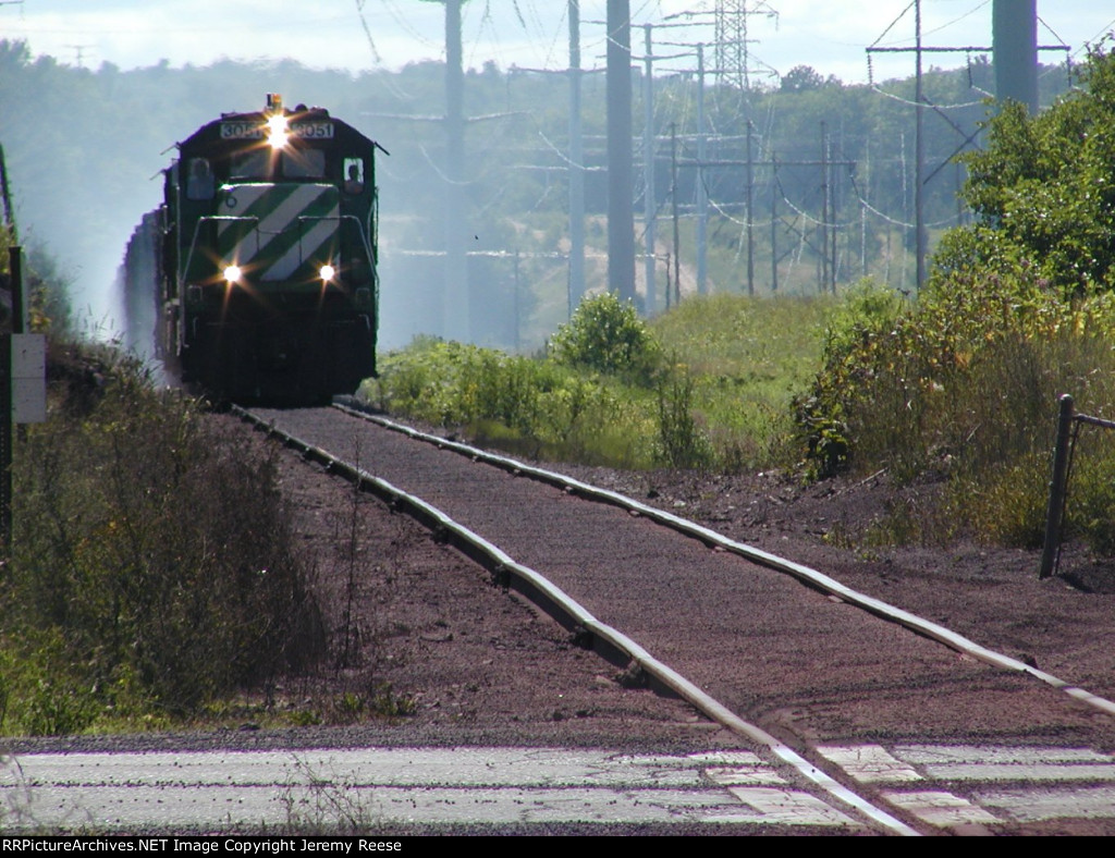 LSI 3051 using the brakes on the hill